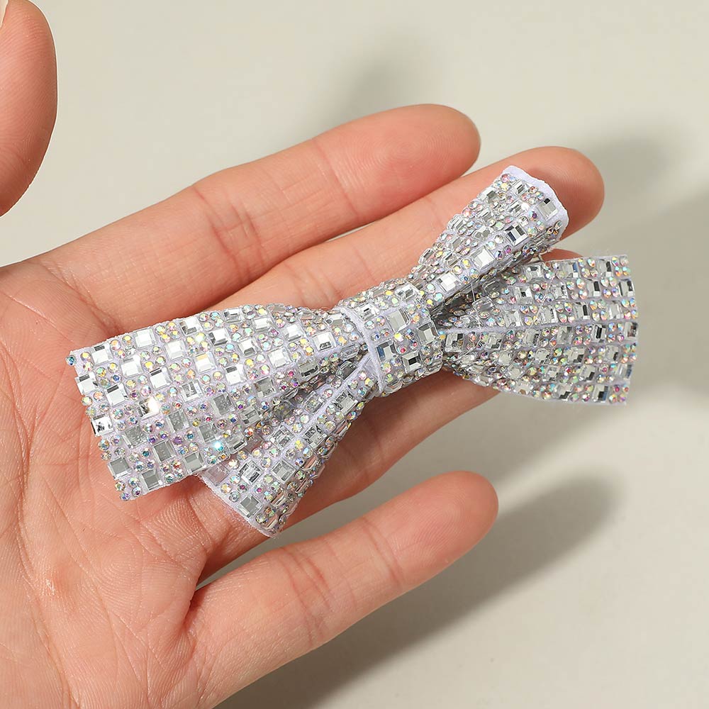 12PCS - Sparkling Bow Hair Clips - Image 5