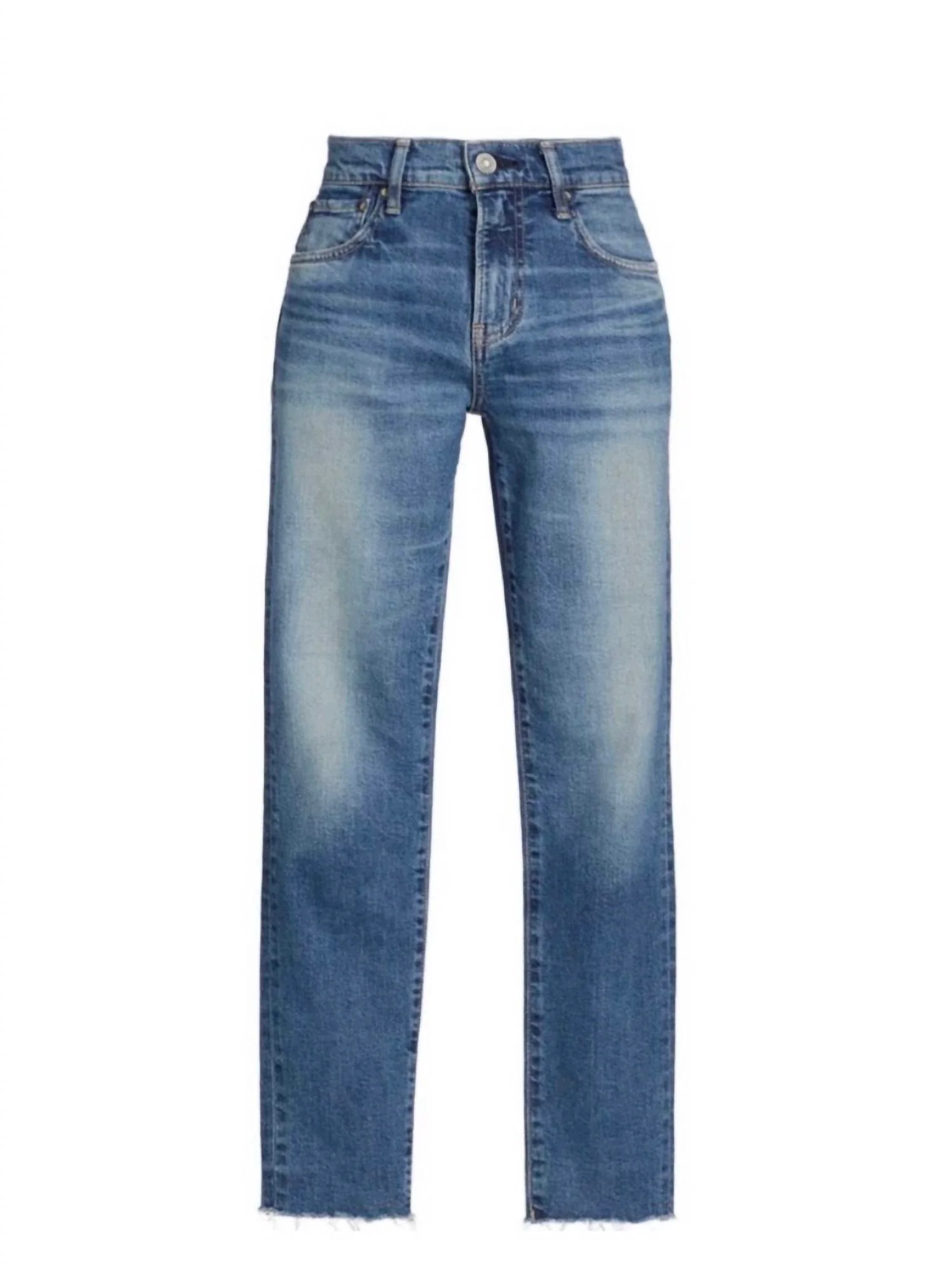 90's High Rise Loose Jean In Distressed - Image 2