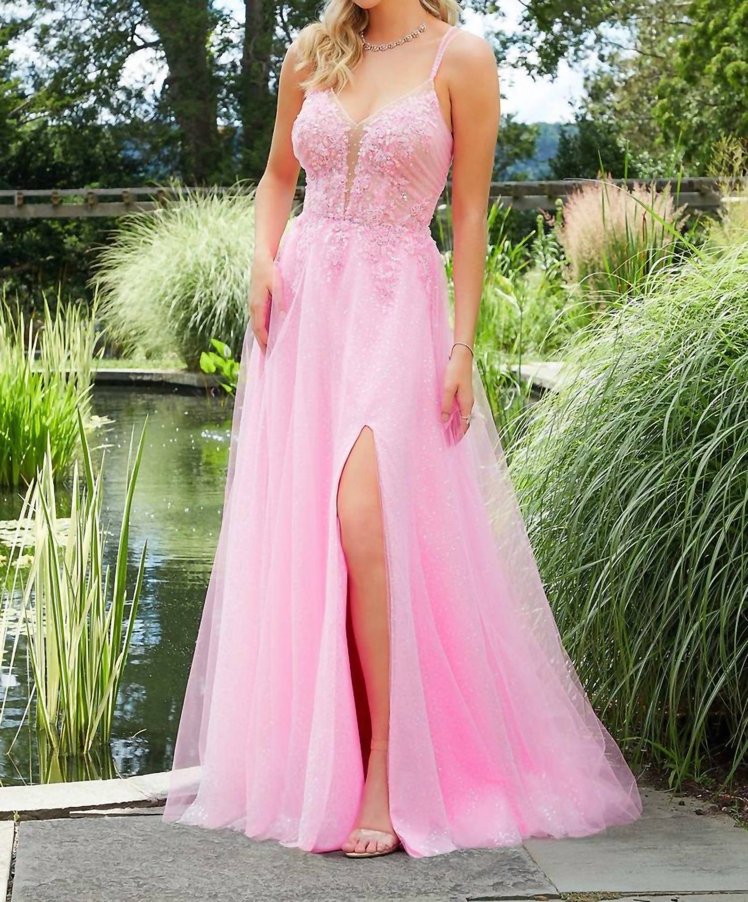 A-Line Gown In Bubble