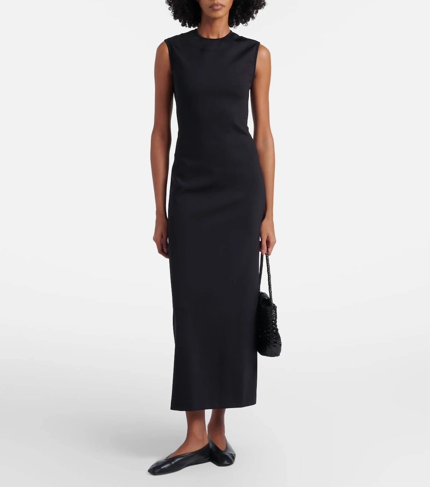 Aarvi Midi Dress In Black