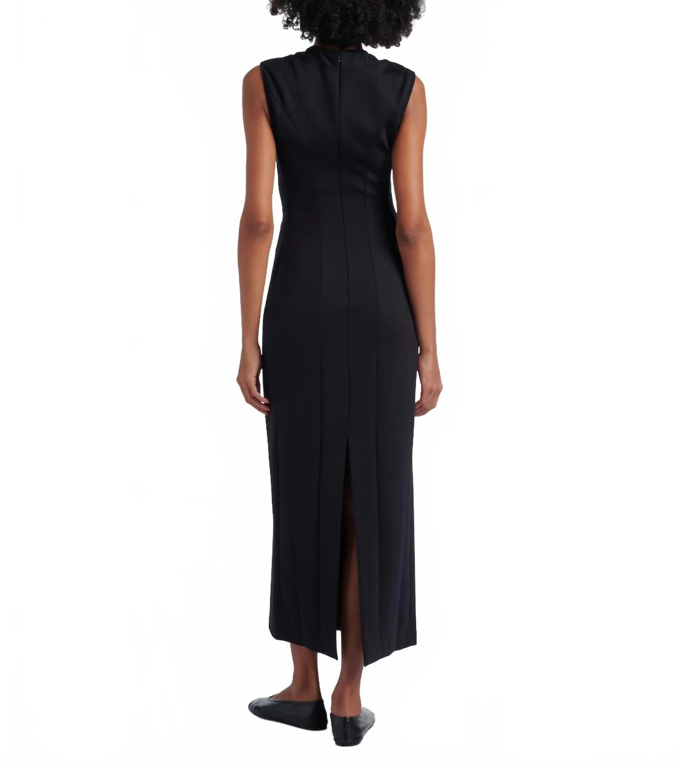 Aarvi Midi Dress In Black - Image 2