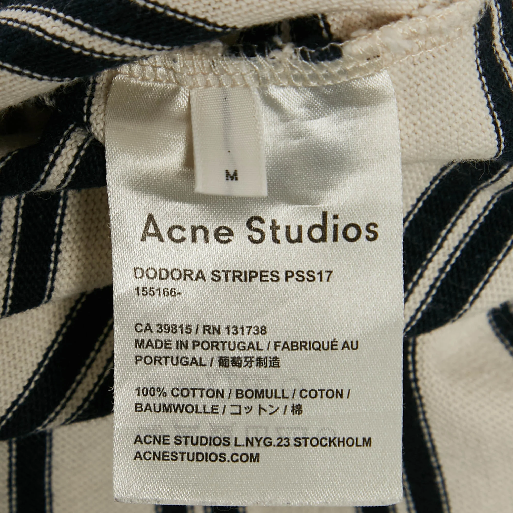Acne Studios White/blue Dodora Striped Jersey T-Shirt Dress - Image 6