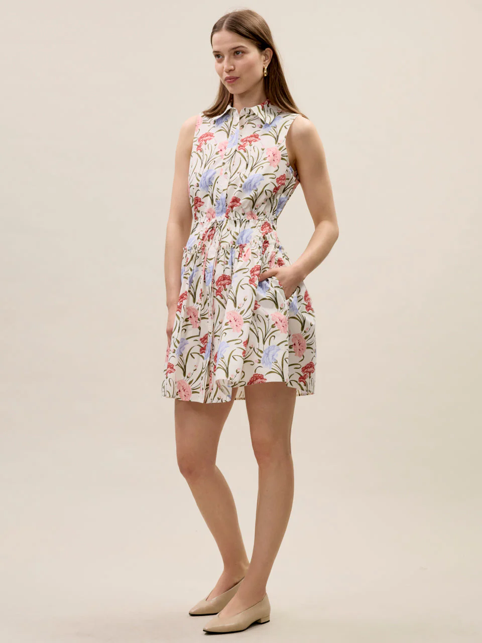 Acosanti Floral Shirt Dress - Image 2