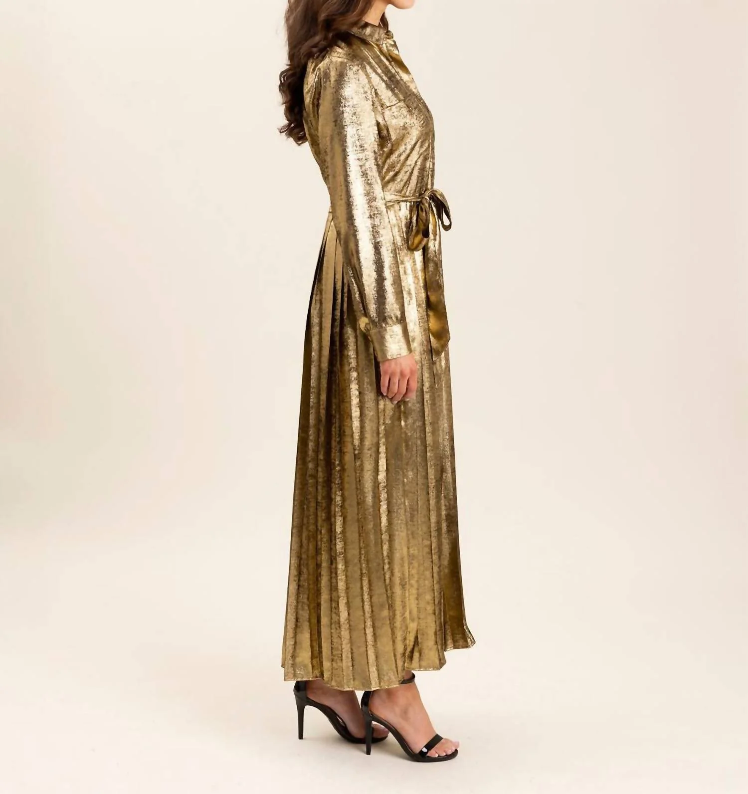 Adair Dress In Bronze - Image 2