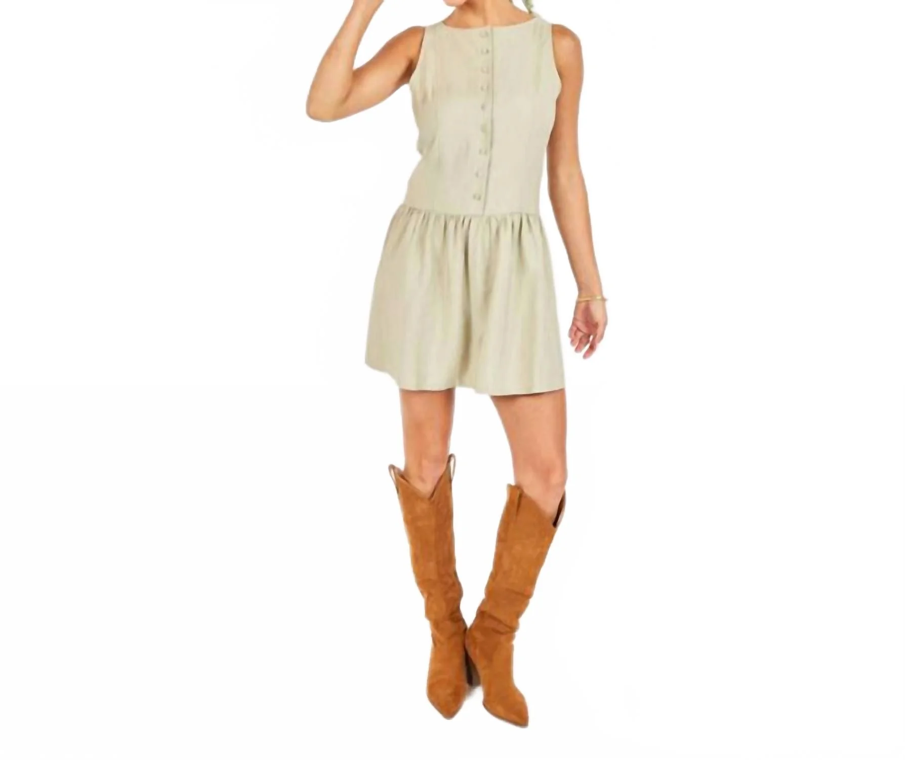 Agave Kiss Dress In Sage