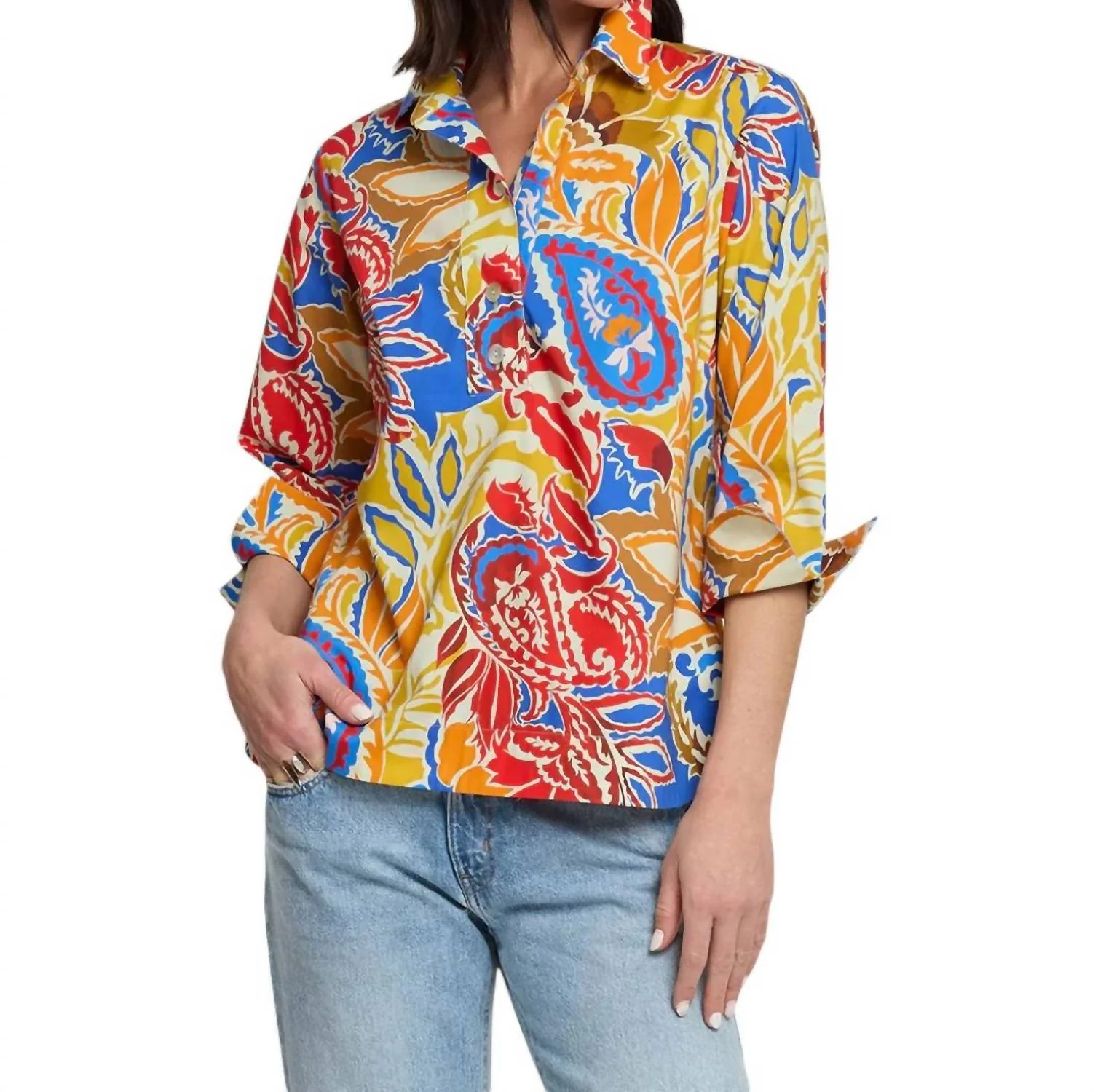 Aileen Top In Multi-Colored