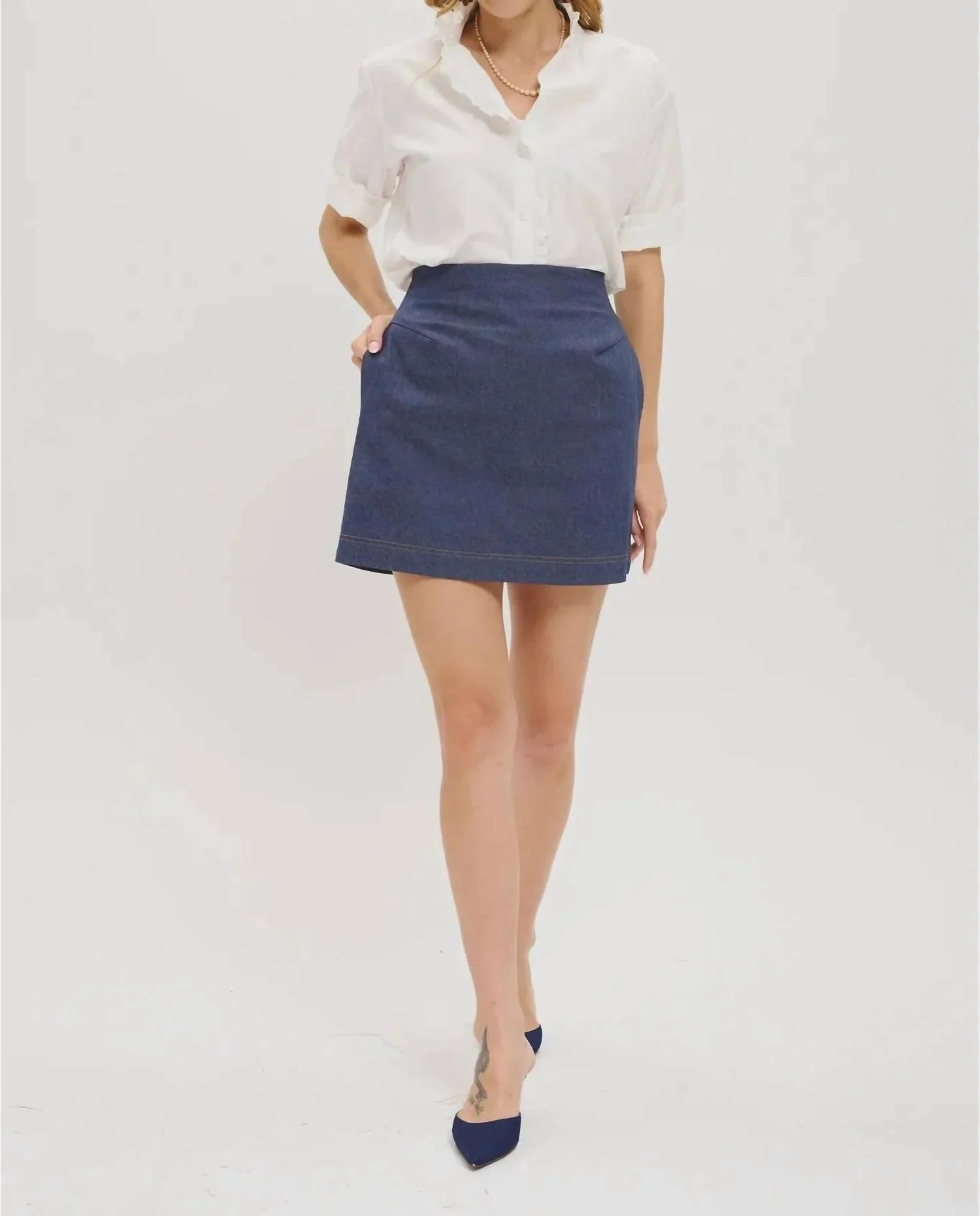 Albane Blouse In White