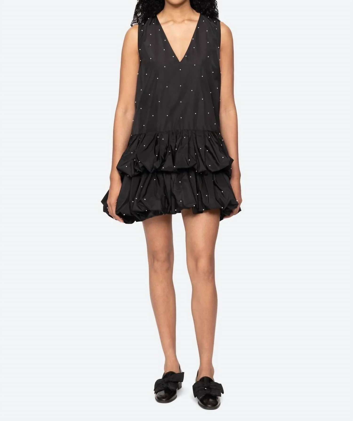 Alberta Pearl Tank Dress In Black