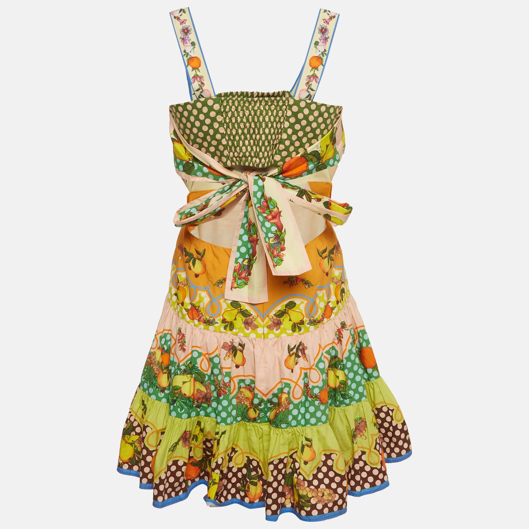 Alemais Multicolour Lemonis Print Cut Out Mini Dress - Image 3