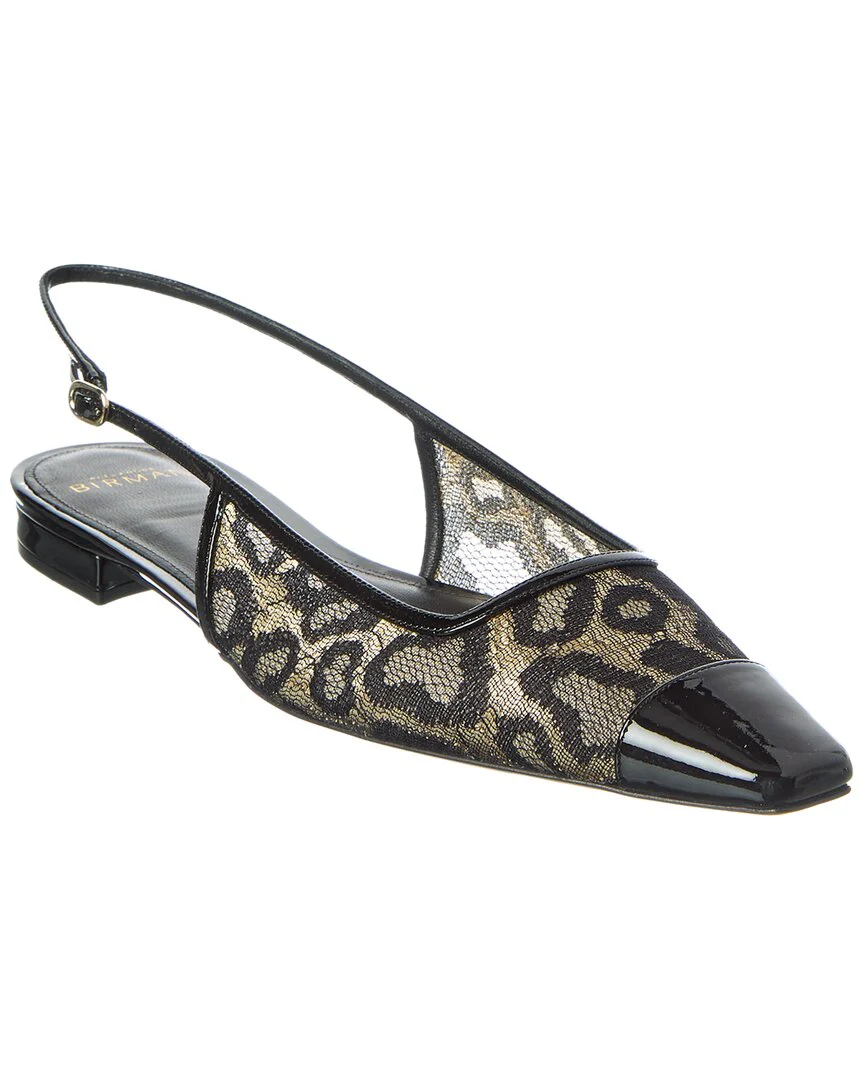 Alexandre Birman Olivia Lace Patent Flat