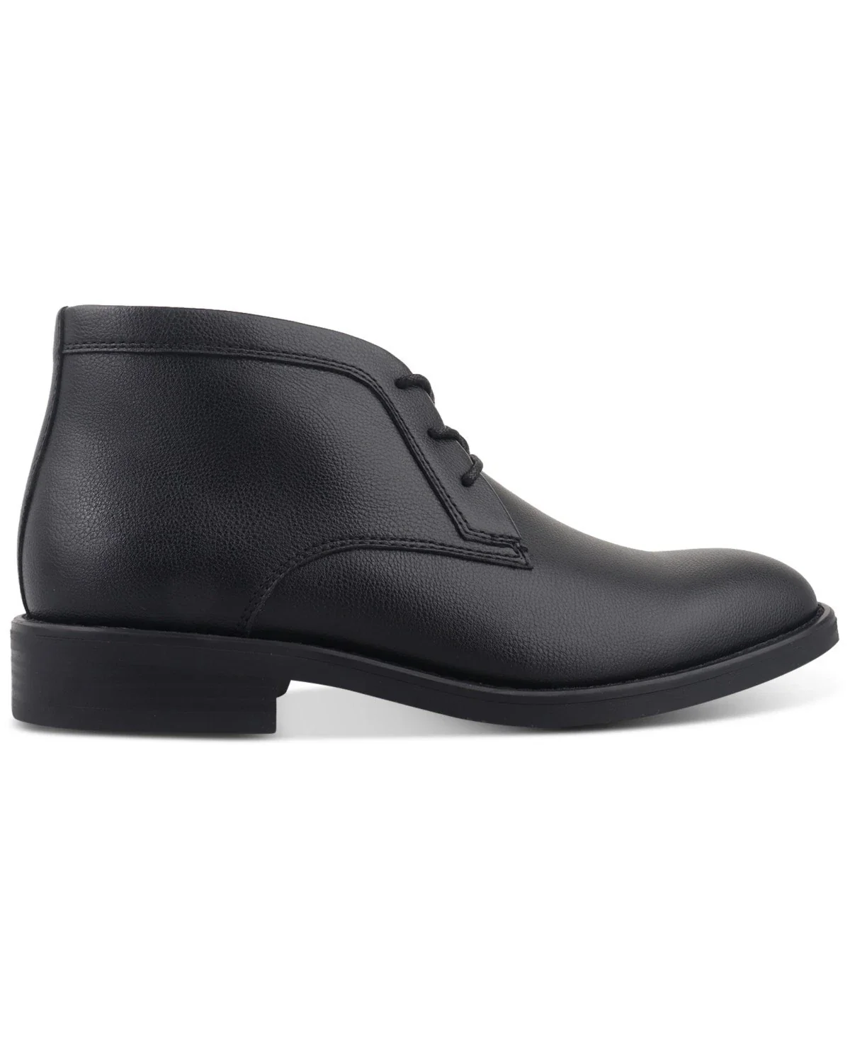 Alfani Gregory 100193852MN Men's Black Faux Leather Chukka Boots ZAP2342 - Image 2