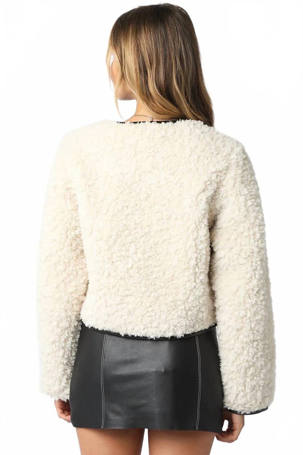 Alia Shearling Jacket In Ecru - Image 2