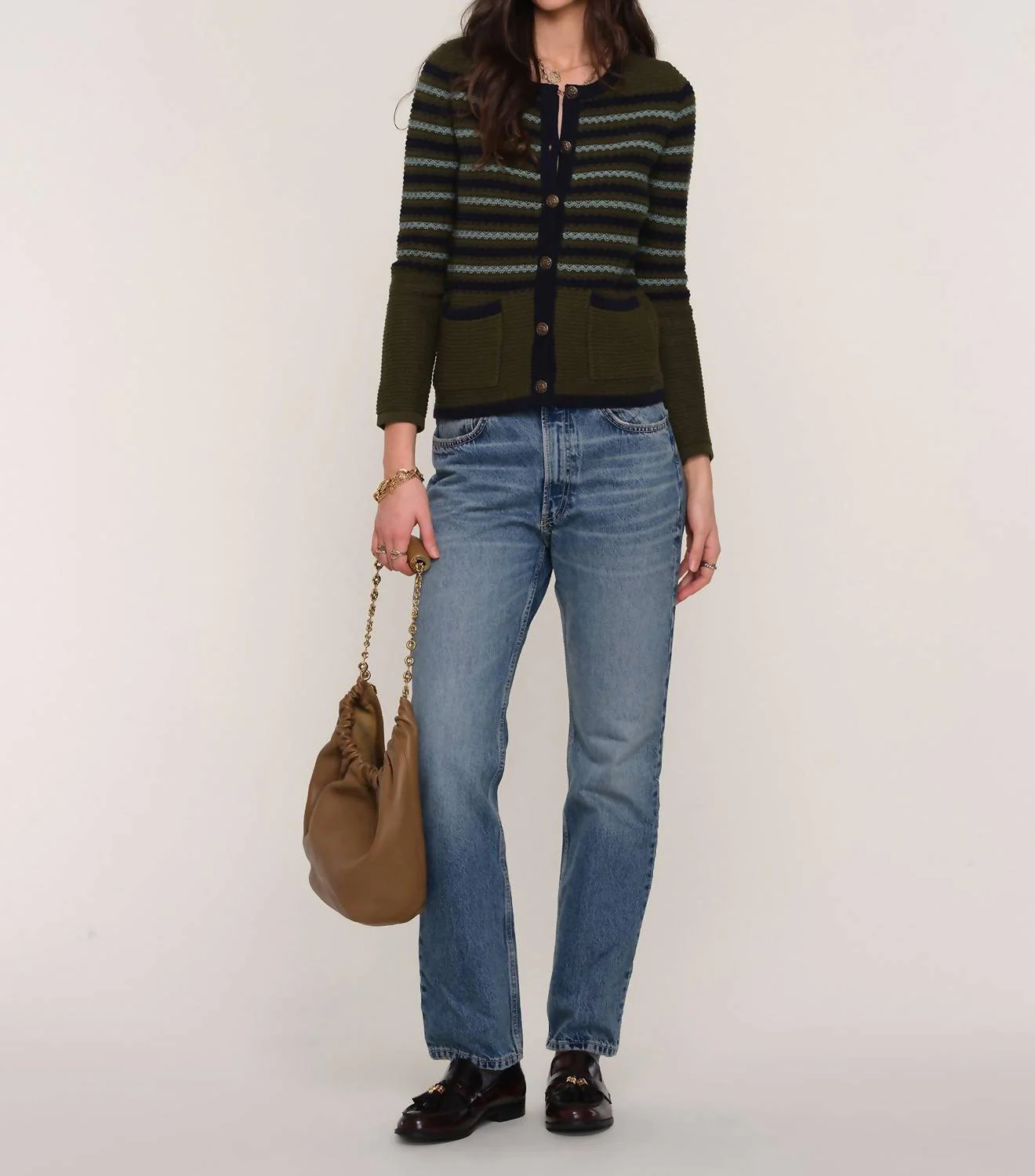 Alix Cardigan In Forest