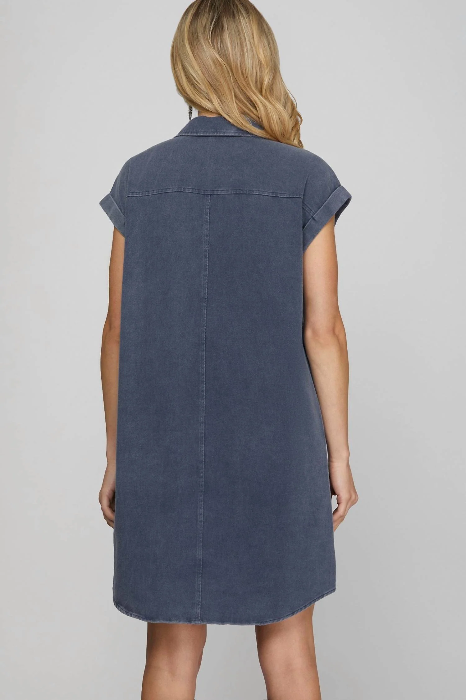 All Day Comfort Dress In Navy - Image 2
