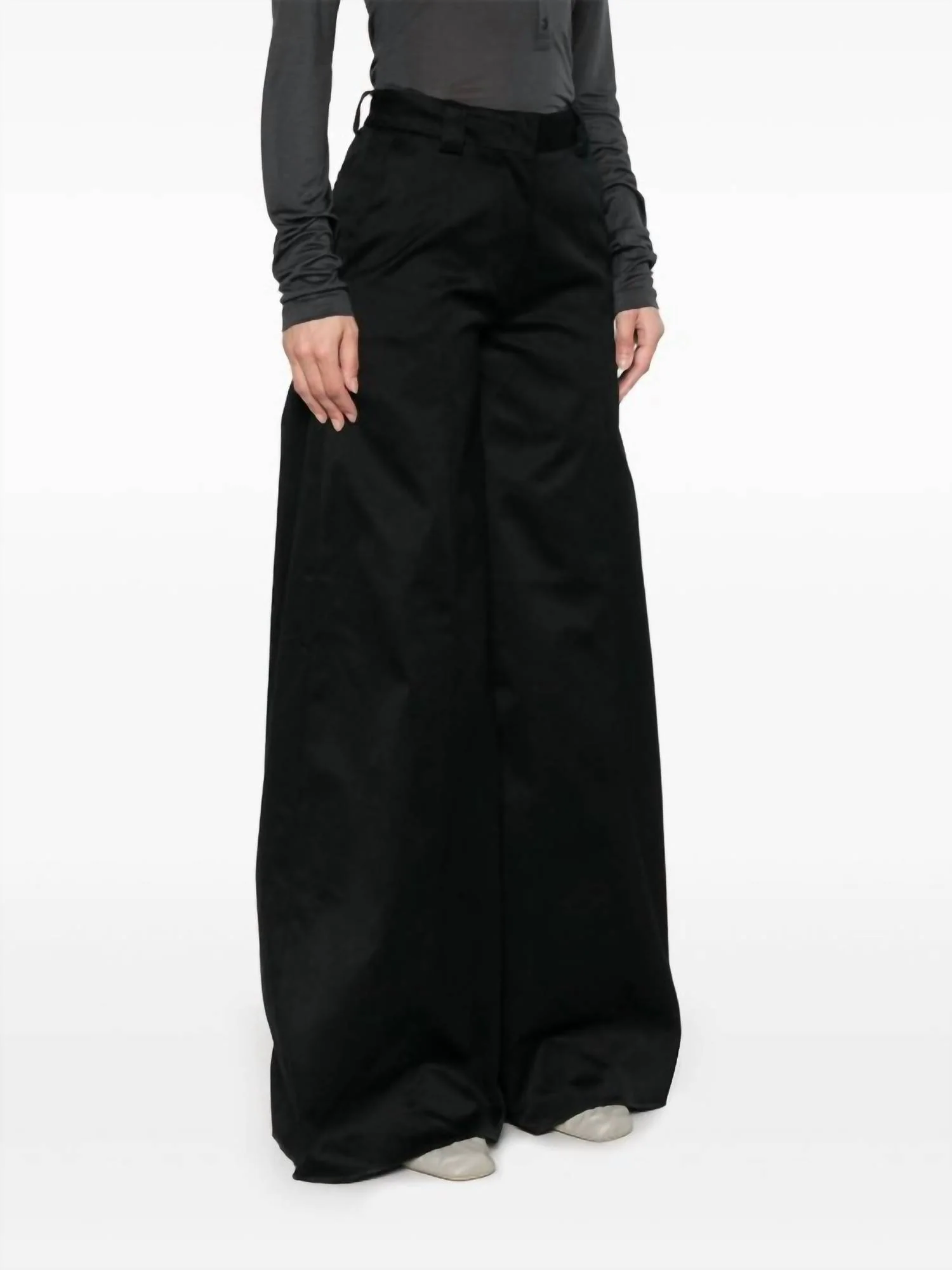 Alma Wide Leg Pant In Black - Image 3