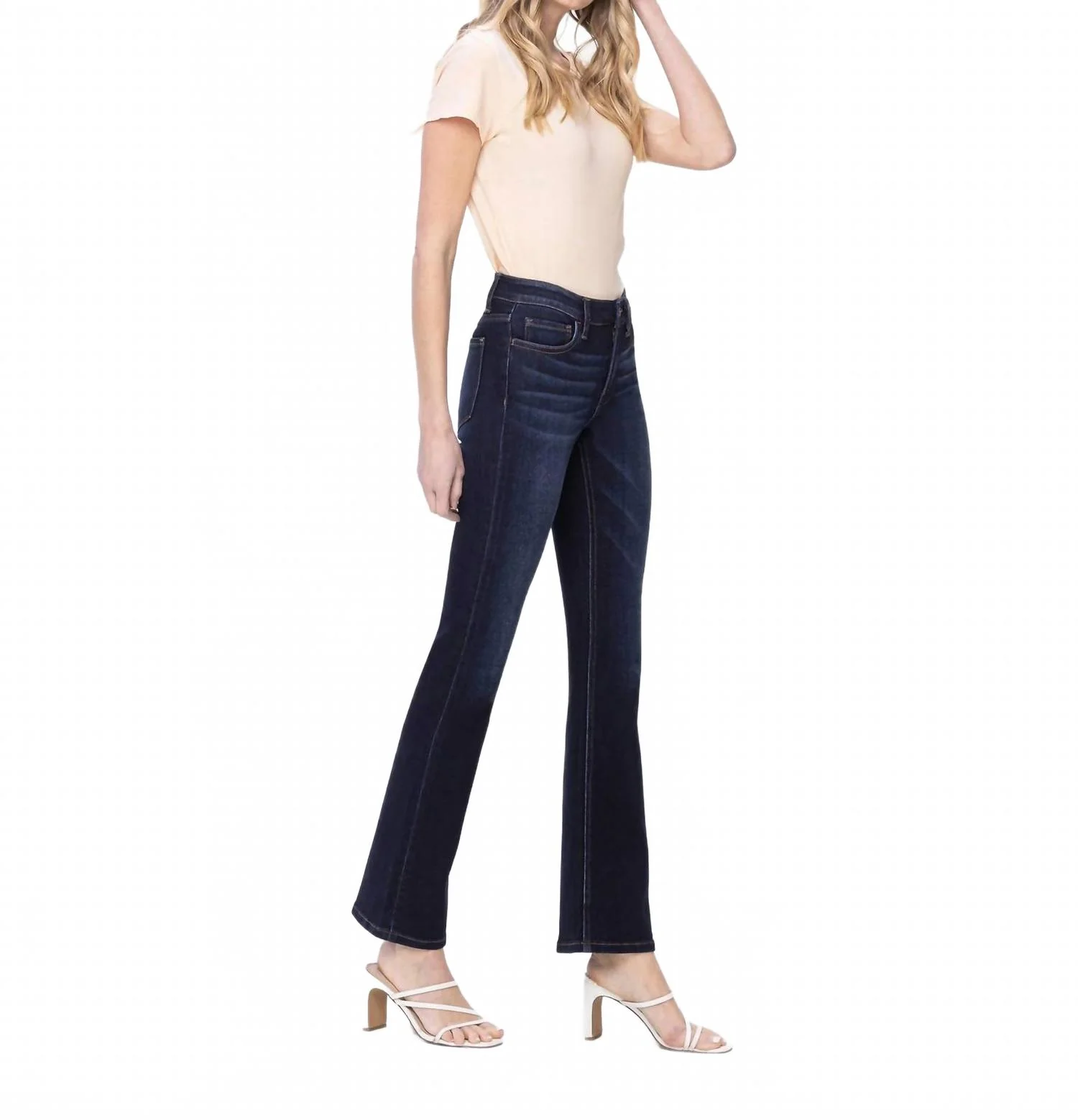 Amicability Mid-Rise Bootcut Jean In Blue - Image 2