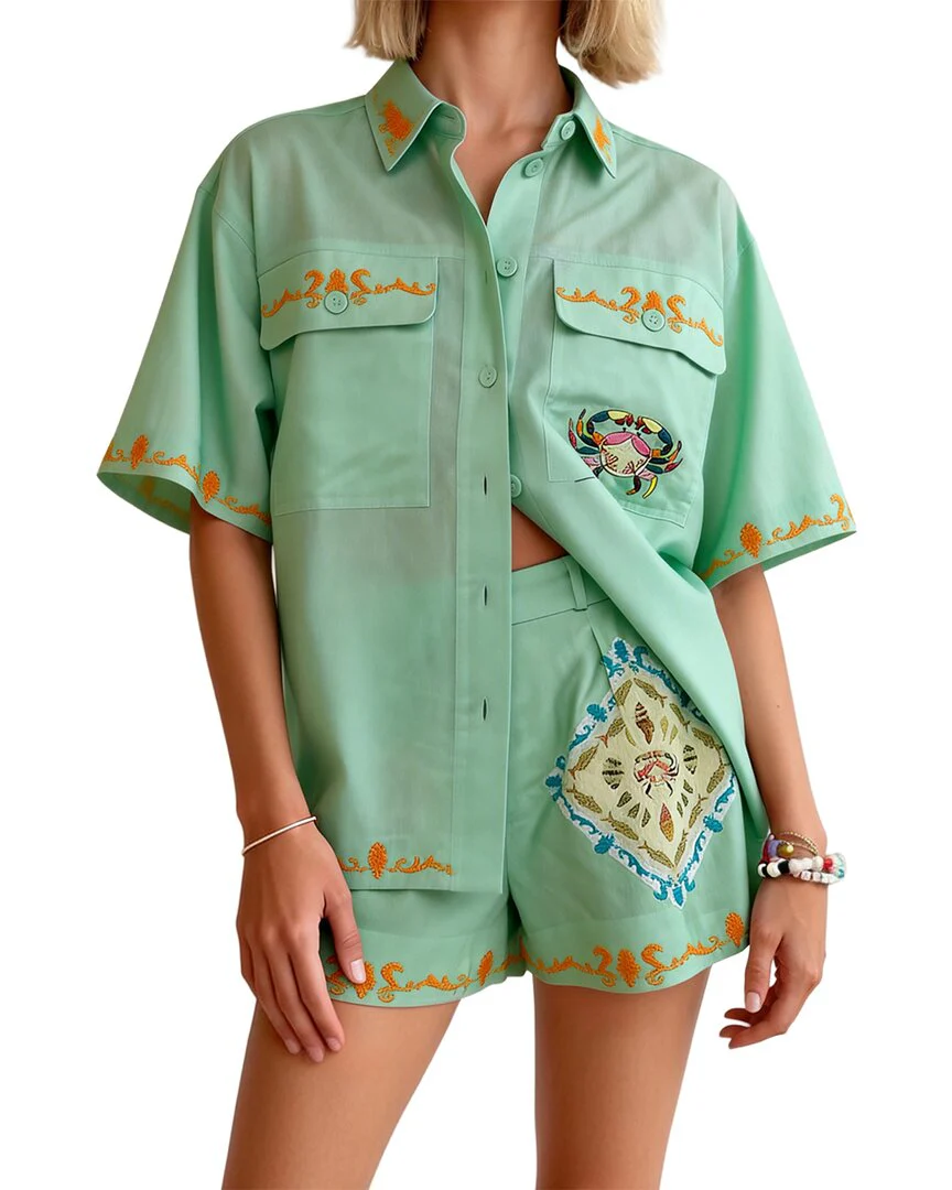 Amina Glam Shirt & Short Set