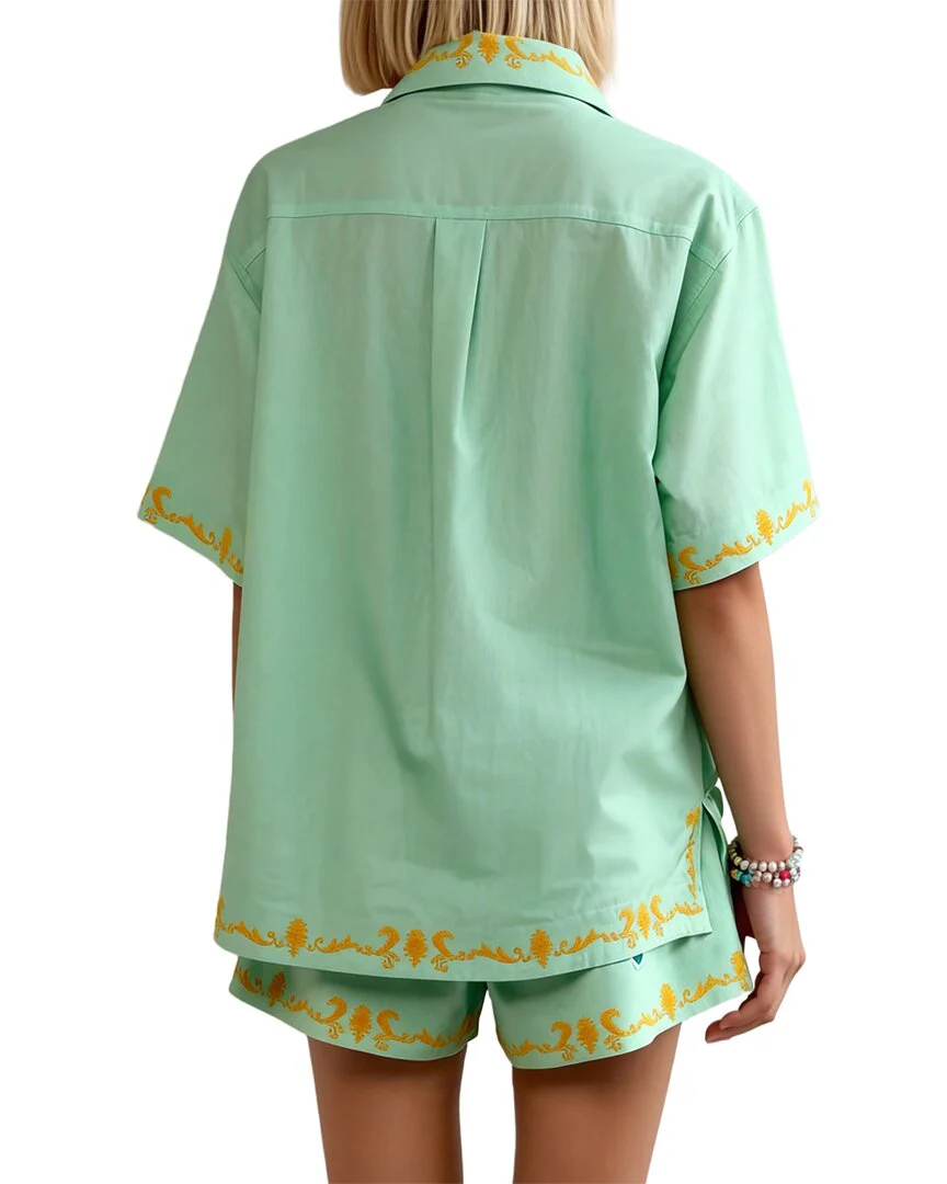 Amina Glam Shirt & Short Set - Image 2