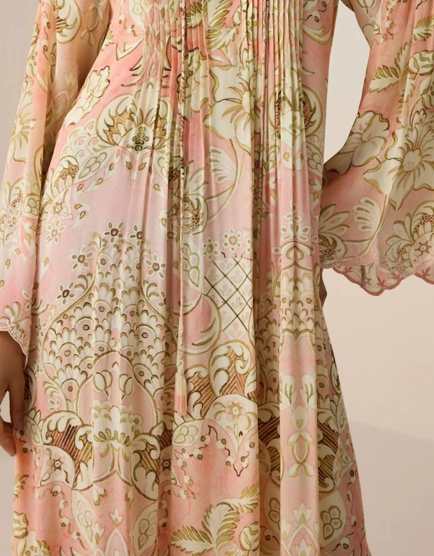 Anah Maxi Dress In Peach - Image 3