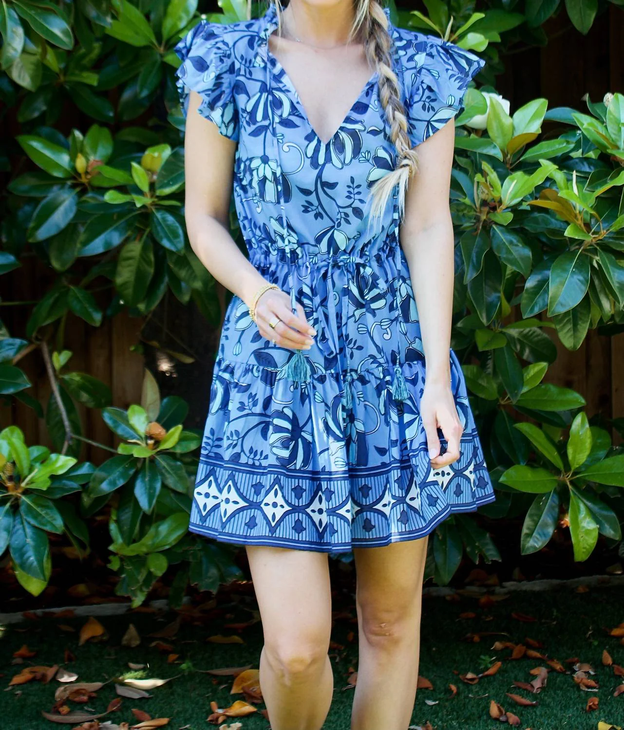 Anais Dress In Blue - Image 3
