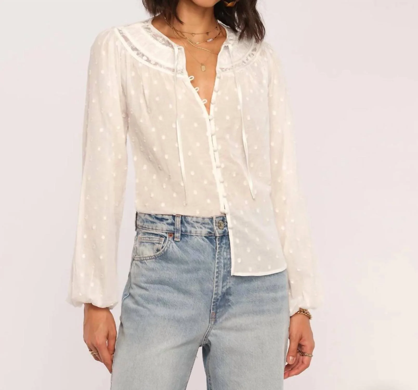 Anda Top In Eggshell