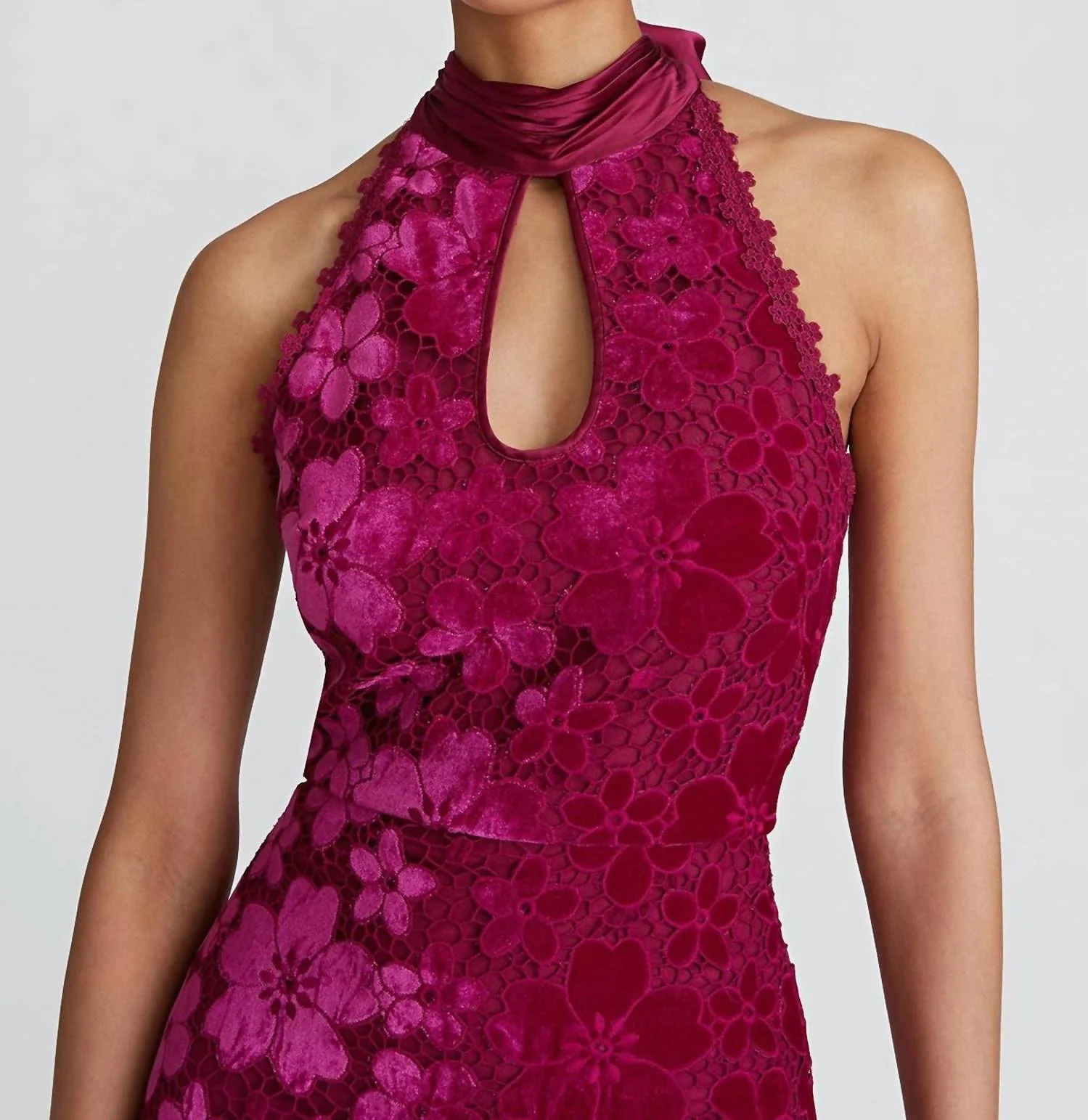 Andrea Bow Back Midi Dress In Plumeria - Image 4