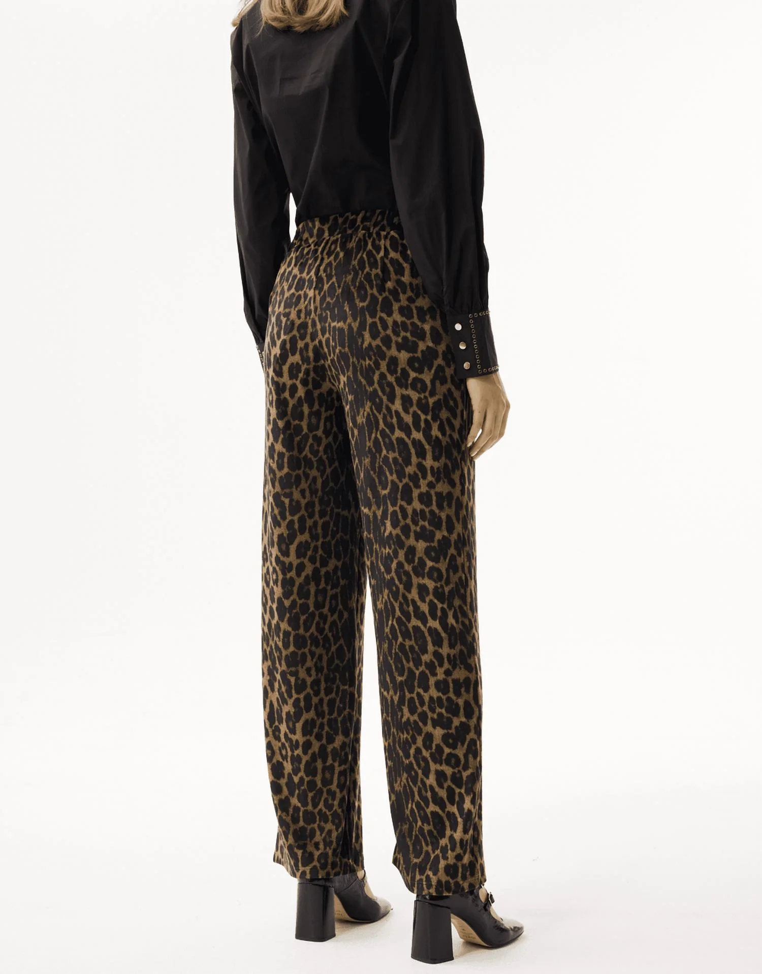 Animal Pull On Pants In Leopard - Image 2