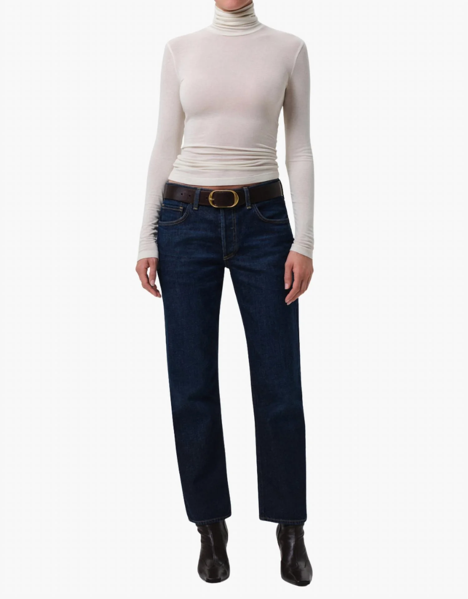 Anissa Low Rise Straight Jeans In Madison