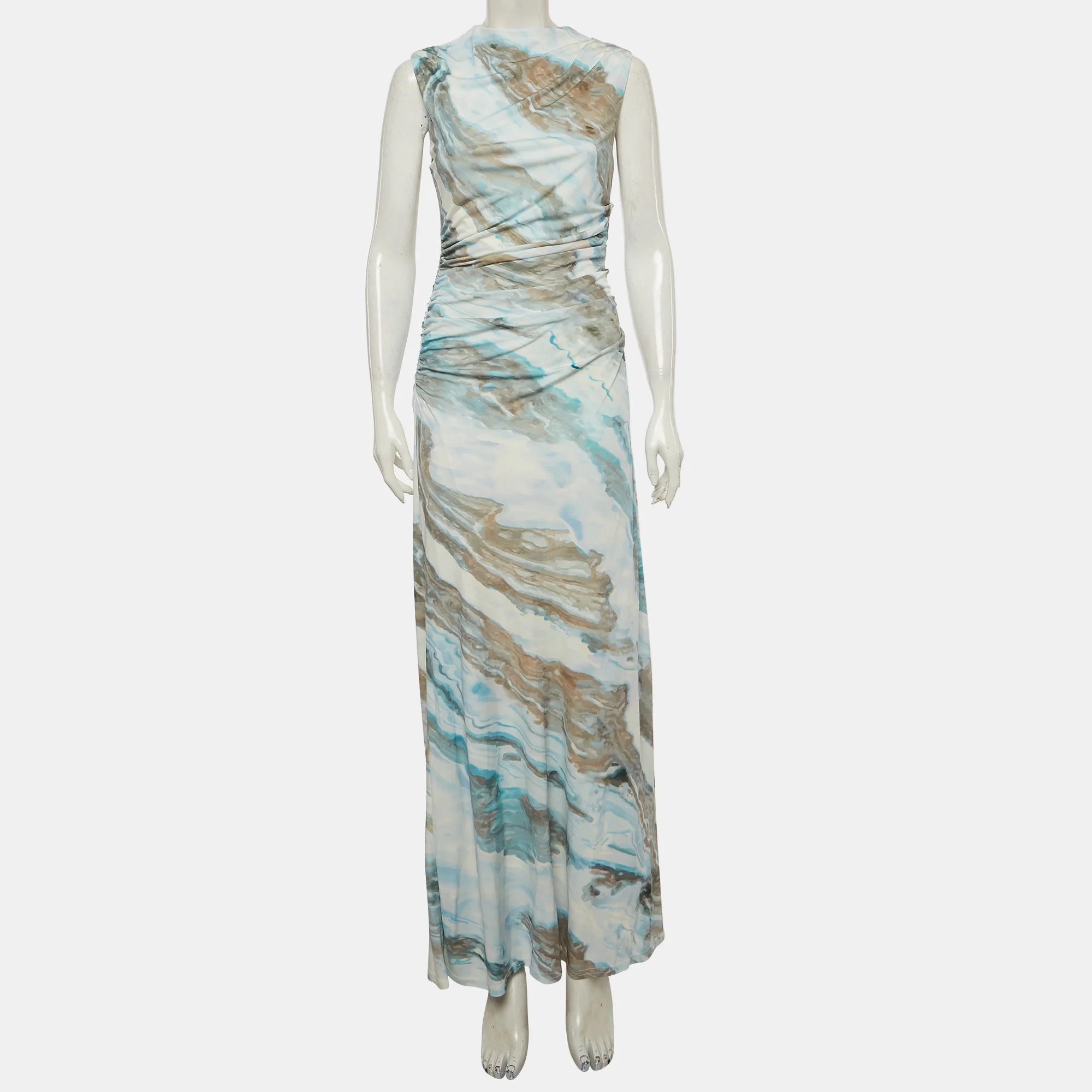 Anna Quan Multicolour Agate Print Jersey Juniper Dress - Image 2