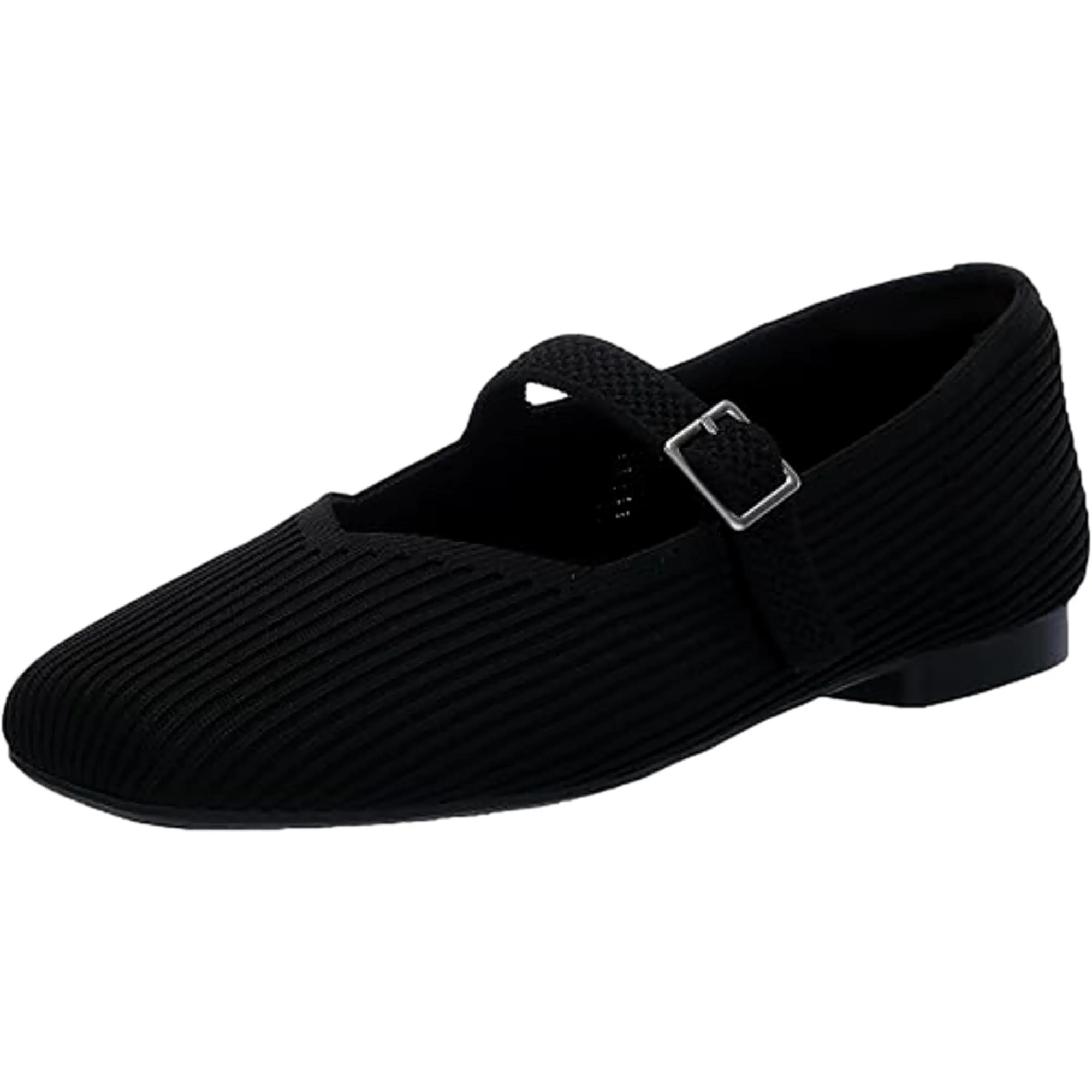 Anne Klein Amerie Ballet Flat Black  AMERIE-BLK Women's