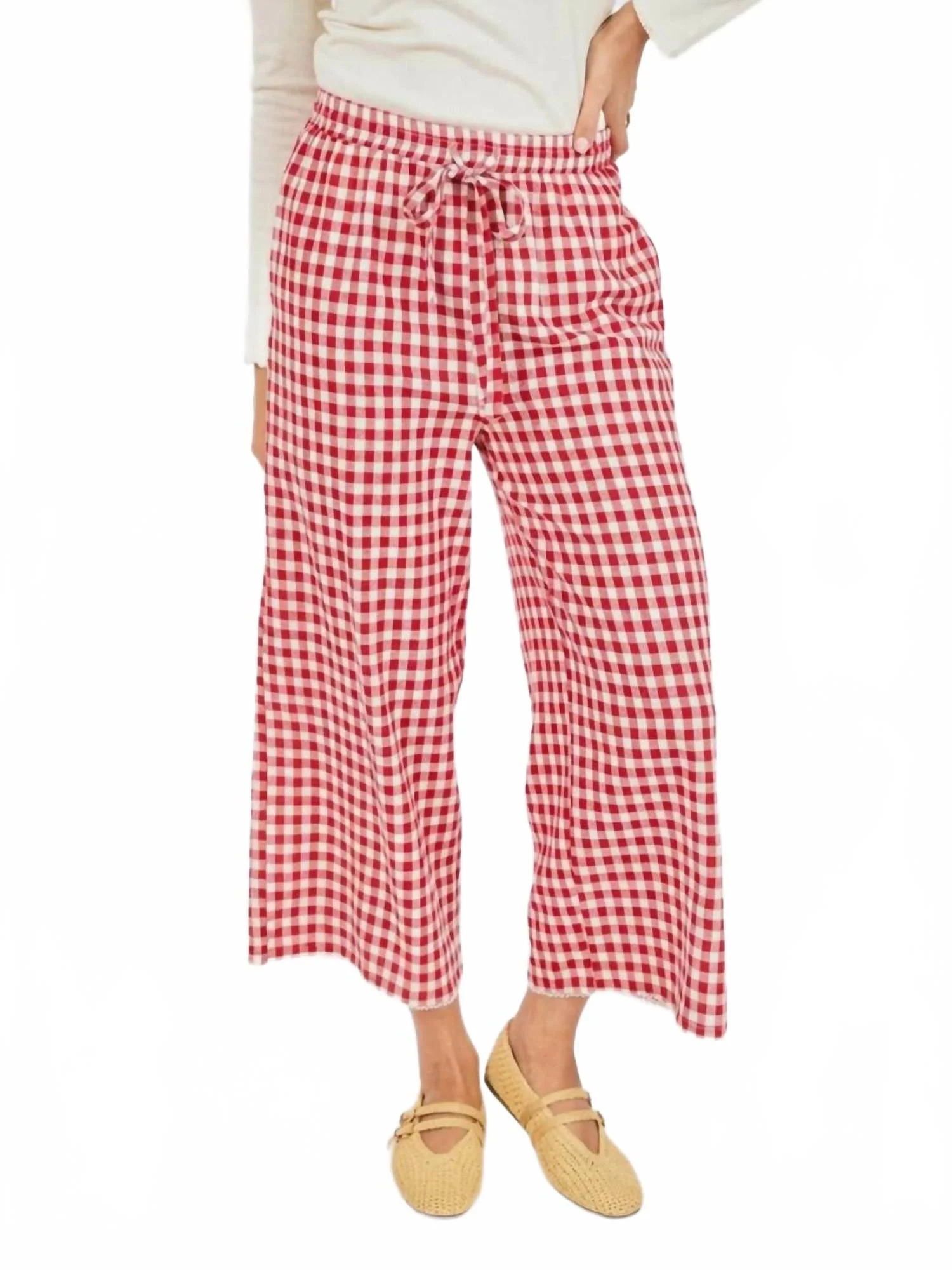 Apple Butter Pants In Red Ivory