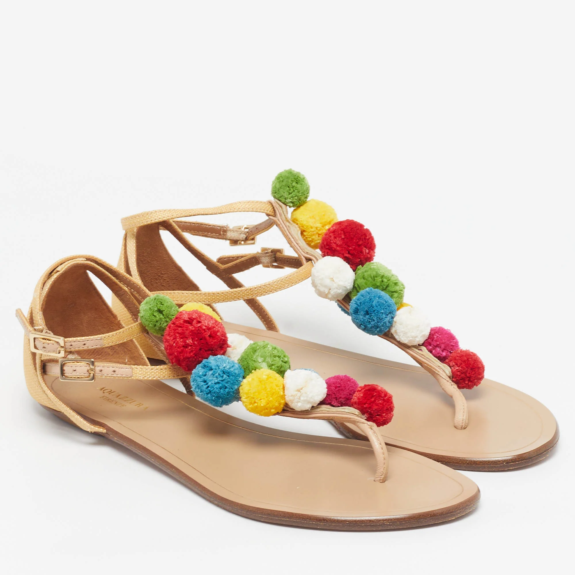 Aquazzura Tropicana Pom Pom - Image 4