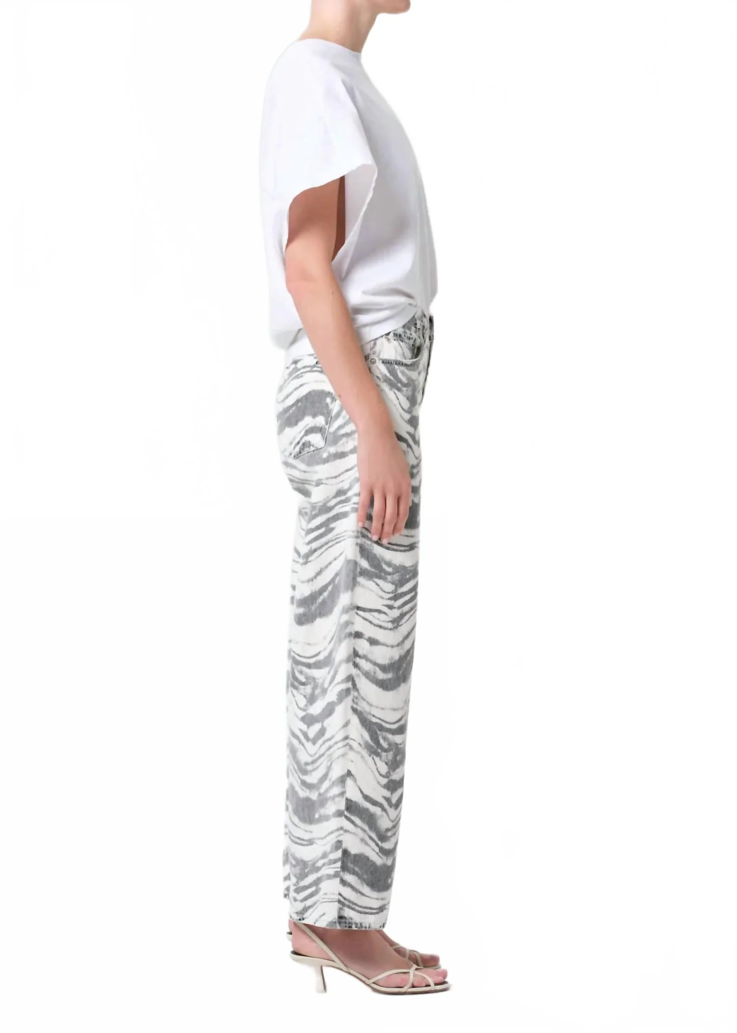 Arc Wide Leg Jean In Quiver - Image 3