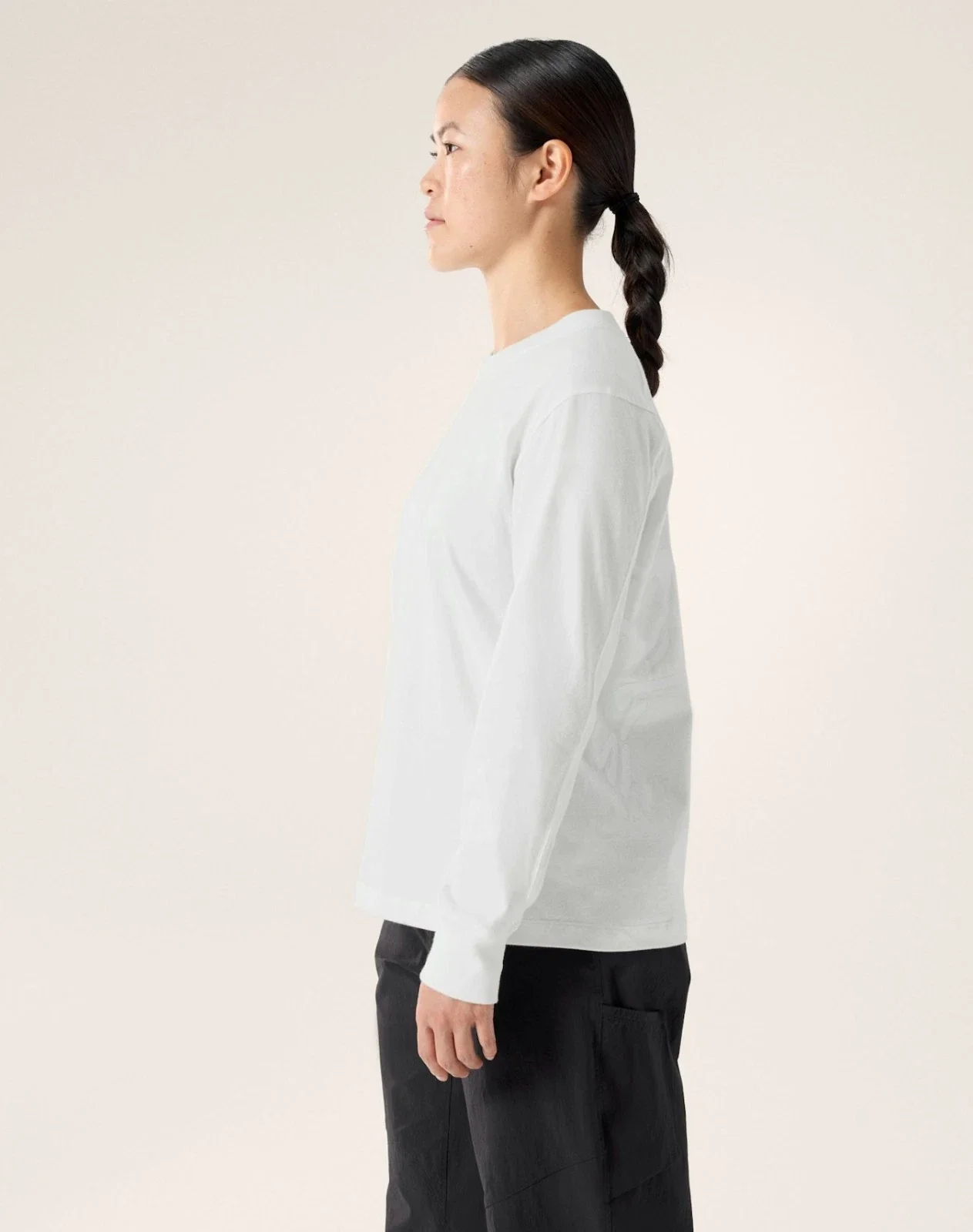 Arc'teryx Kragg Cotton Bird Top Women's White Long Sleeve Crew Neck GBO2657 - Image 5