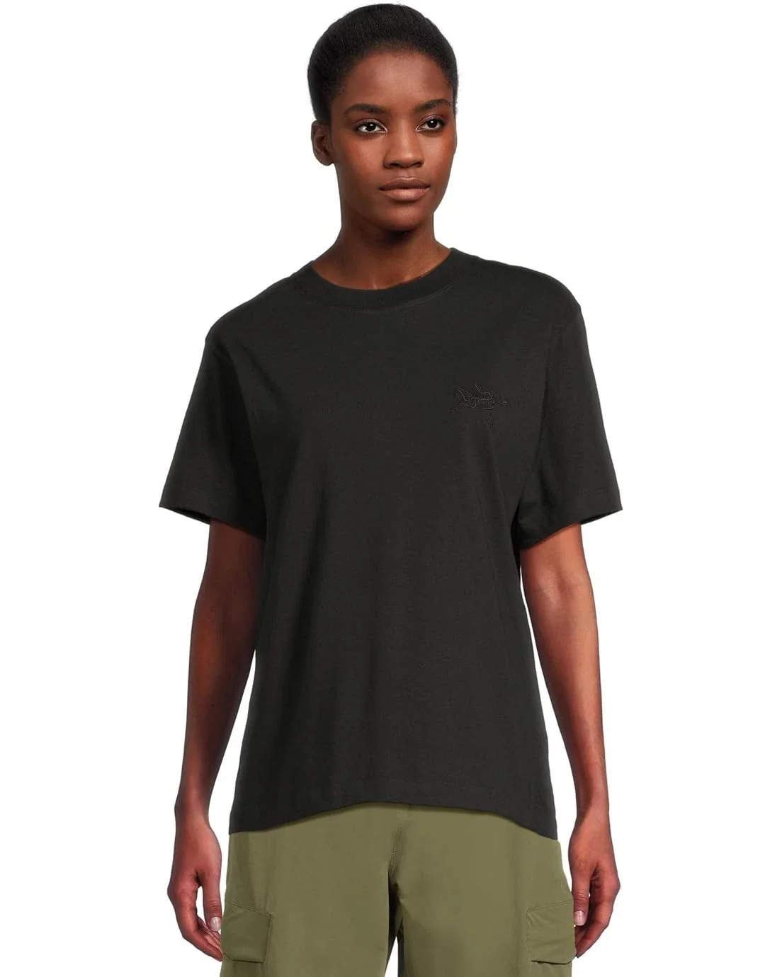 Arc'teryx Kragg Cotton Little Bird T-Shirt Women's Black Short Sleeve JDM2481