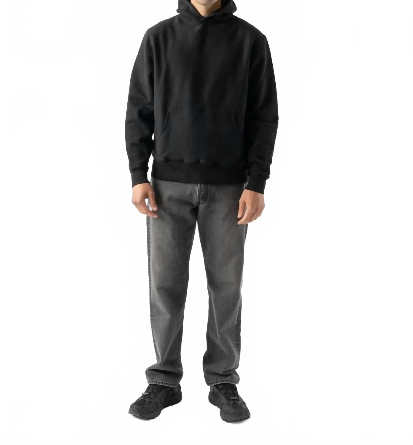 Arctic Knit Hoodie In Black - Image 4