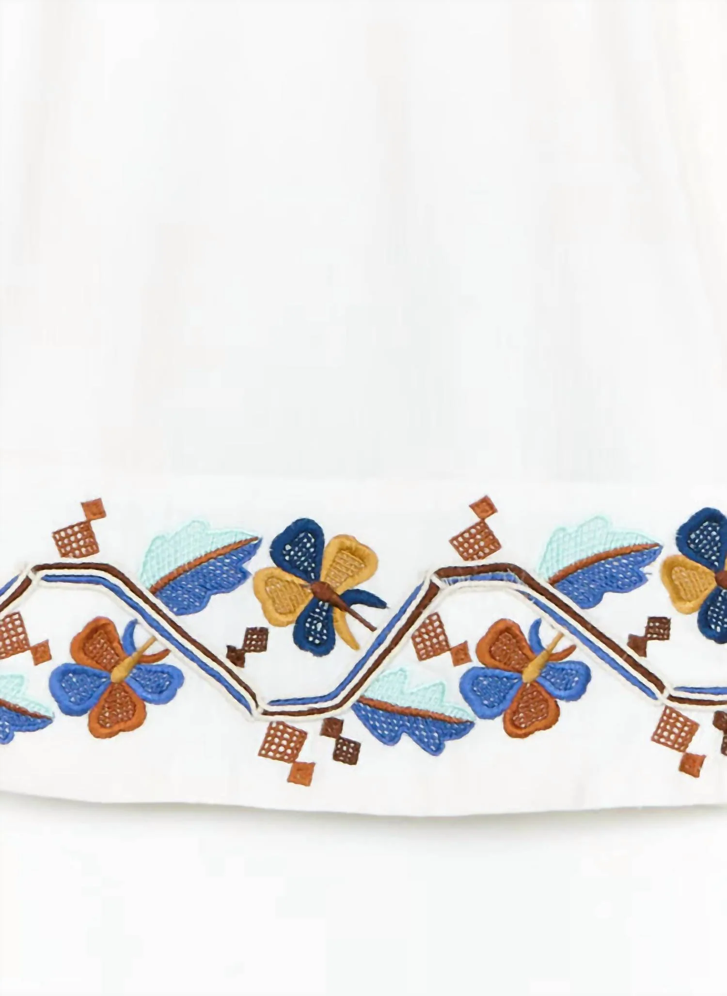 Arielle Embellished Skirt In White Multi - Image 3