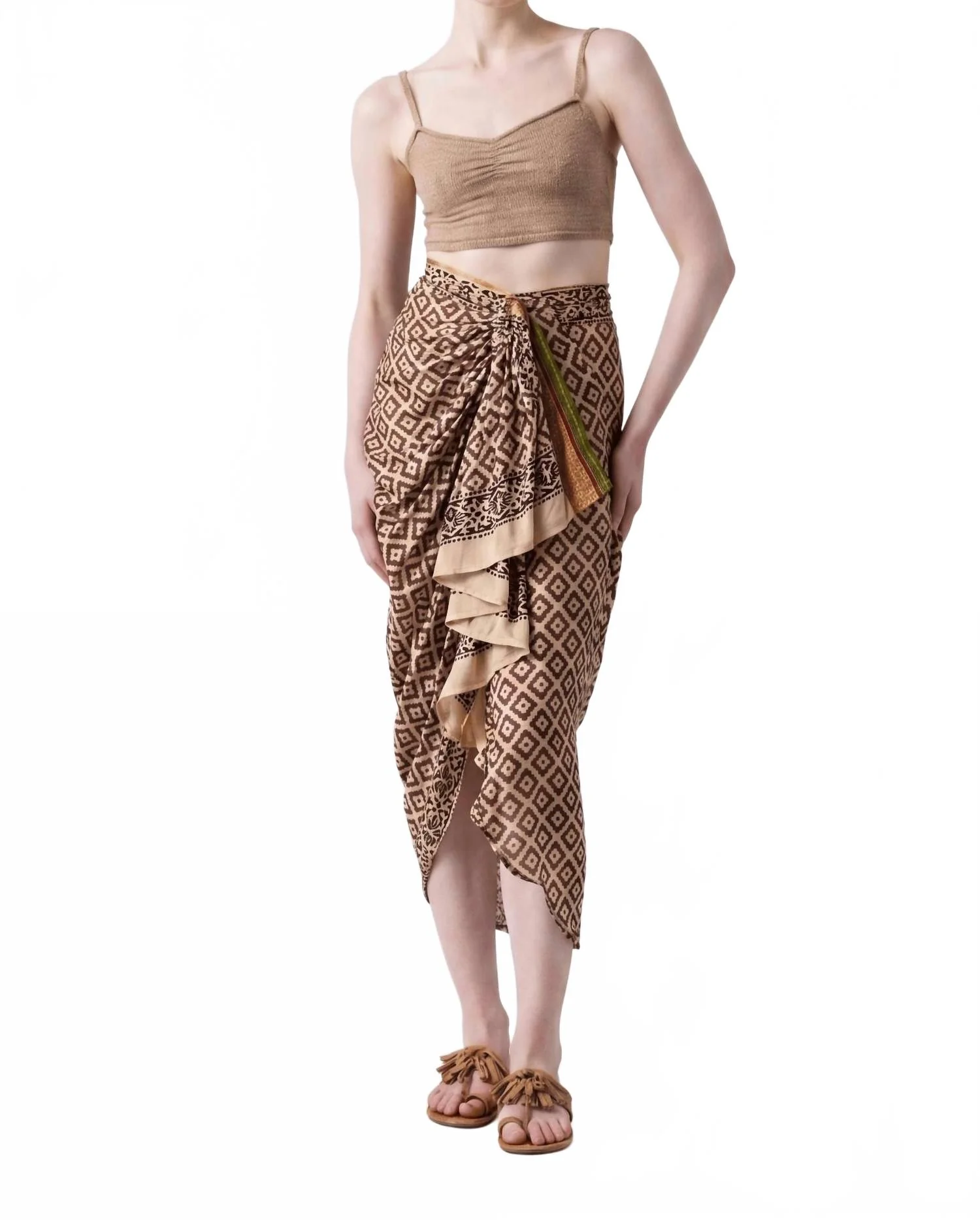 Ashi Ii Pareo Skirt In Brown