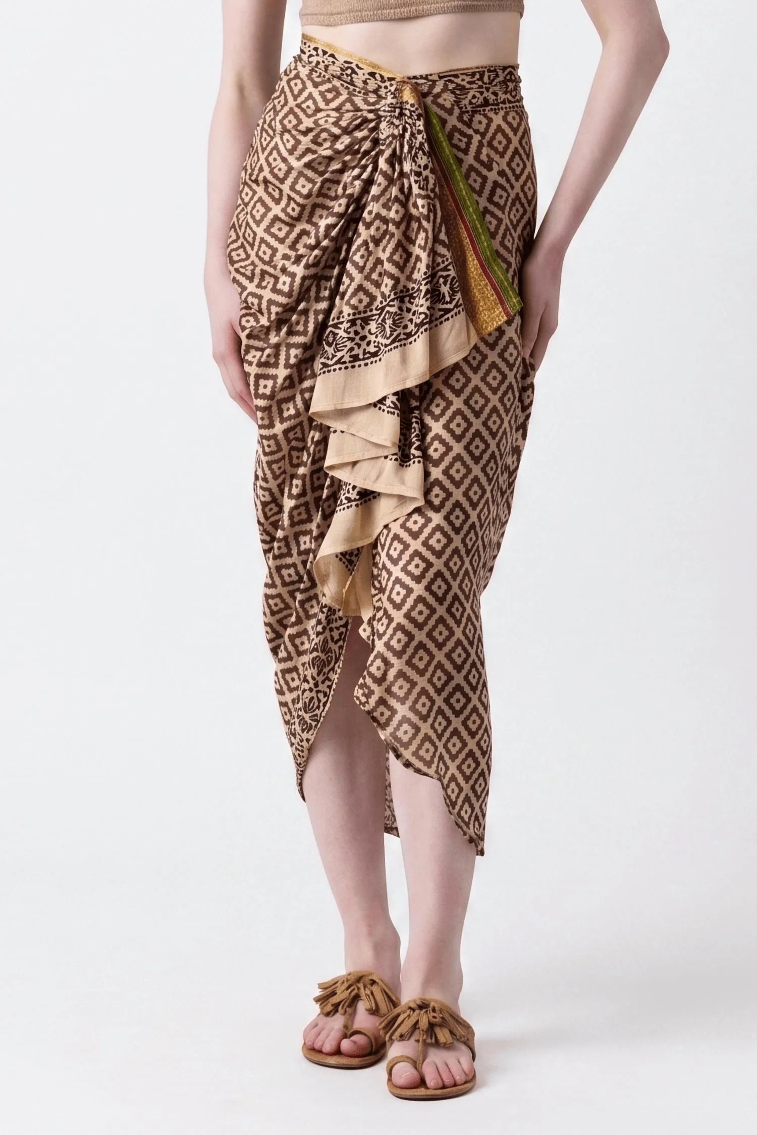 Ashi Ii Pareo Skirt In Brown - Image 3