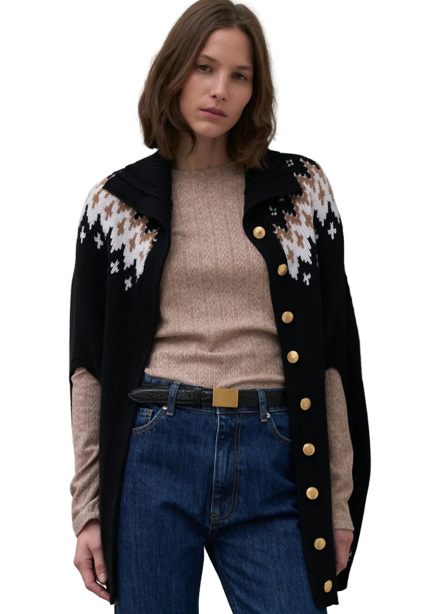 Aubrey Crew Neck Sweater In Cocoa - Image 2