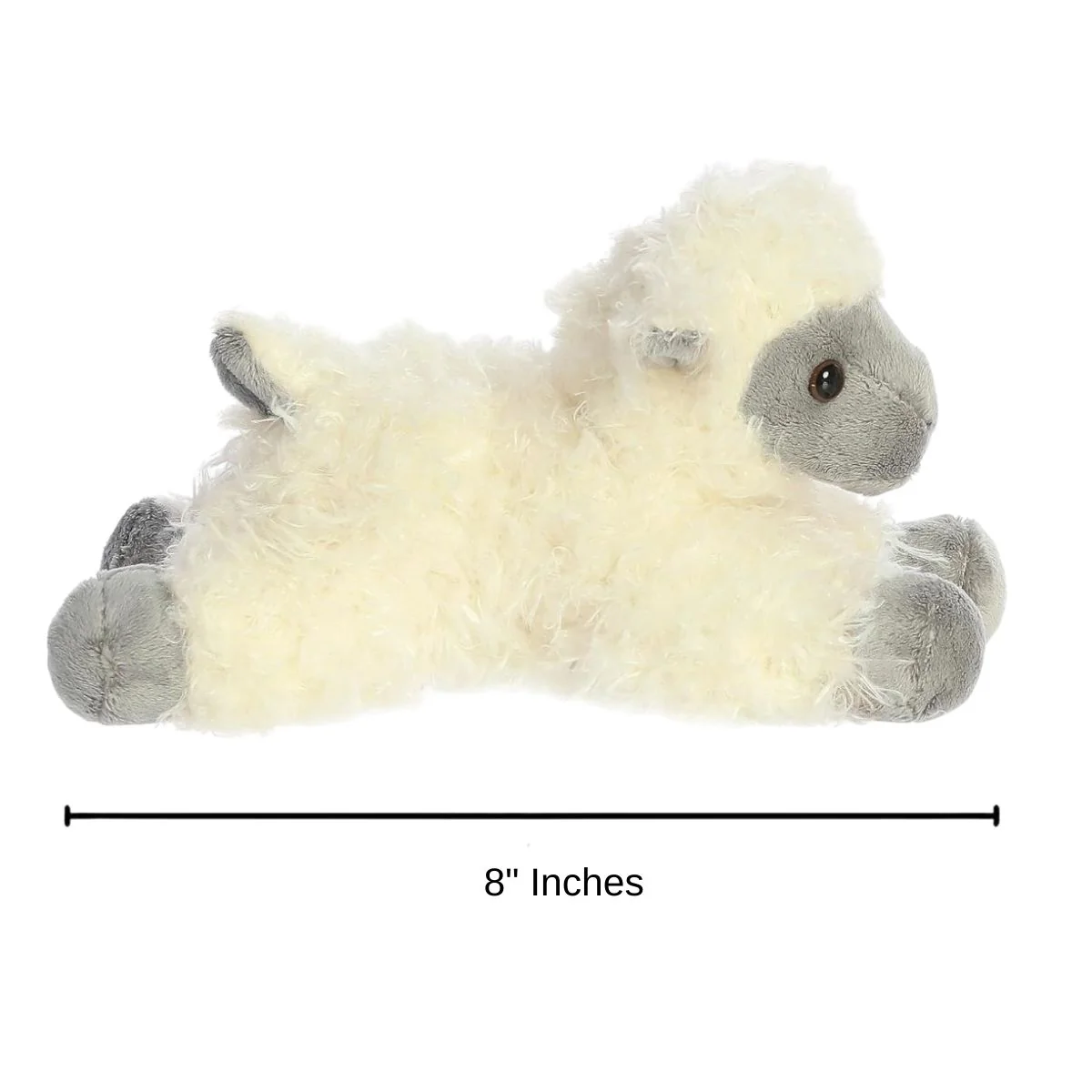 Aurora Mini Flopsie Black Face Sheep 8-Inch Stuffed Animal Plush - Image 4