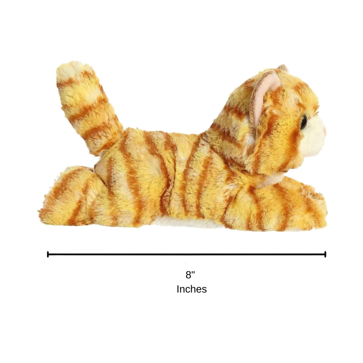 Aurora Mini Flopsie Ginger Cat 8-Inch Stuffed Animal Plush - Image 4