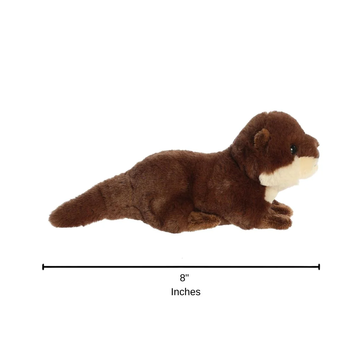 Aurora Mini Flopsie River Otter Pup 8-Inch Stuffed Animal Plush - Image 4
