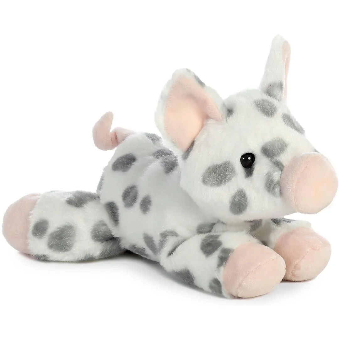 Aurora Mini Flopsie Spotted Piglet 8-Inch Stuffed Animal Plush