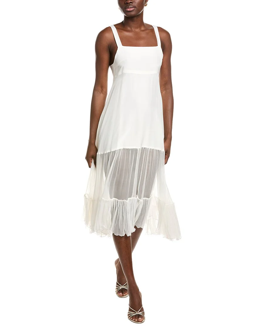 AZEEZA Bellevue Silk Midi Dress
