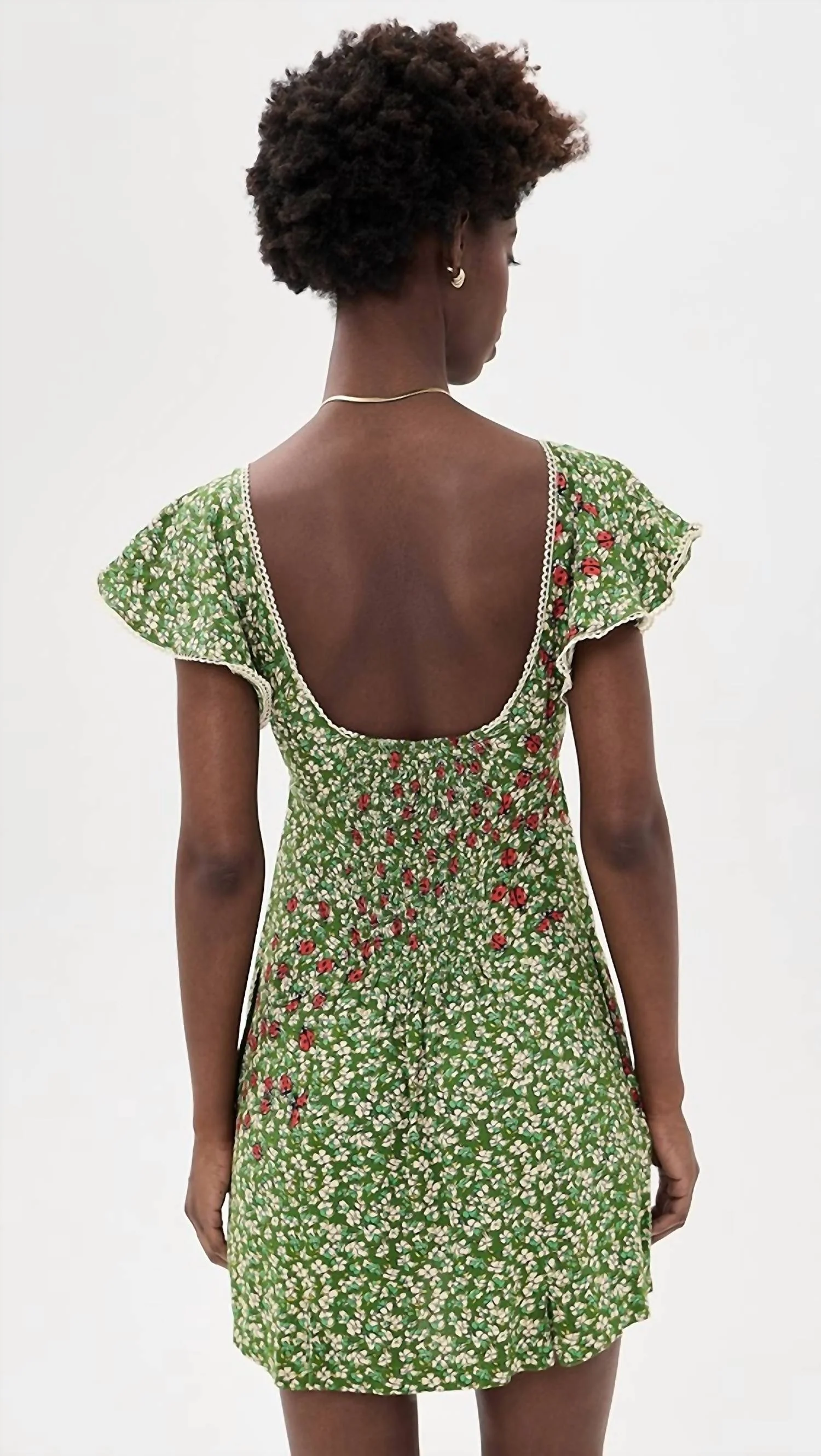 Back Road Mini Dress In Forest Green - Image 3