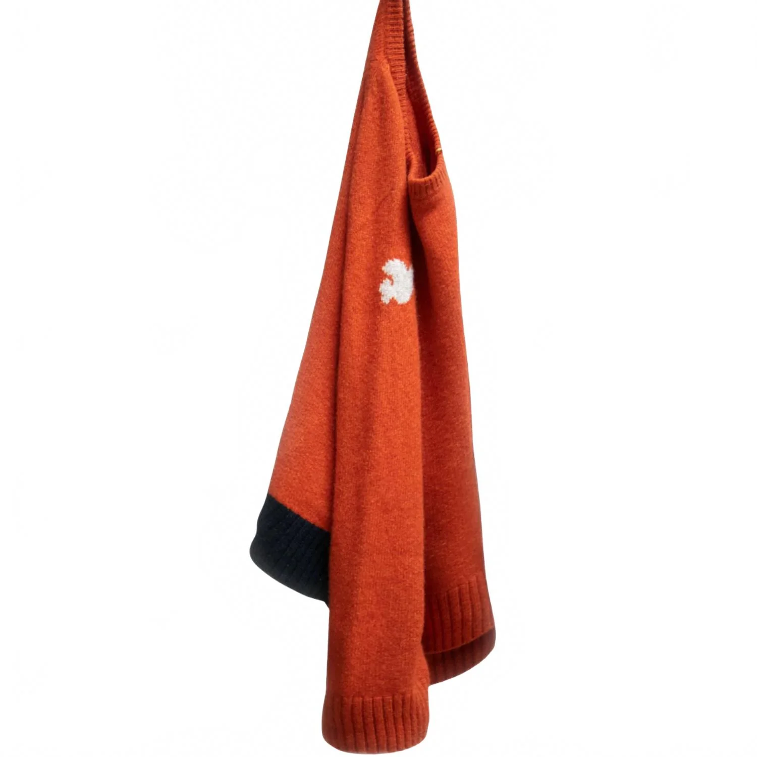 Backstrike Dove Cashmere Superluxe Crew Sweater In Deeply Orange - Image 3
