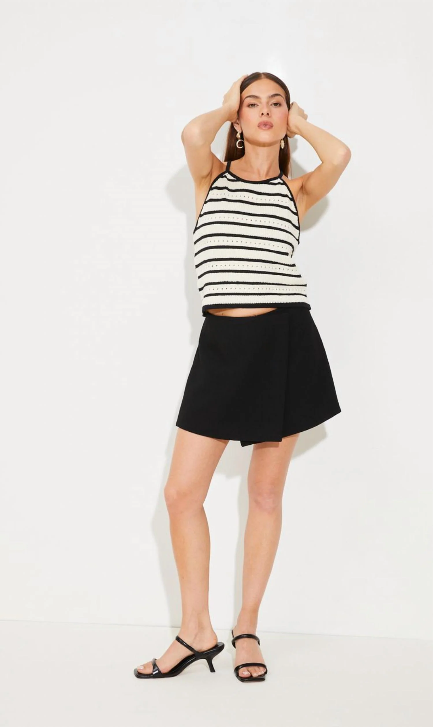 Bahia Skort In Black - Image 3