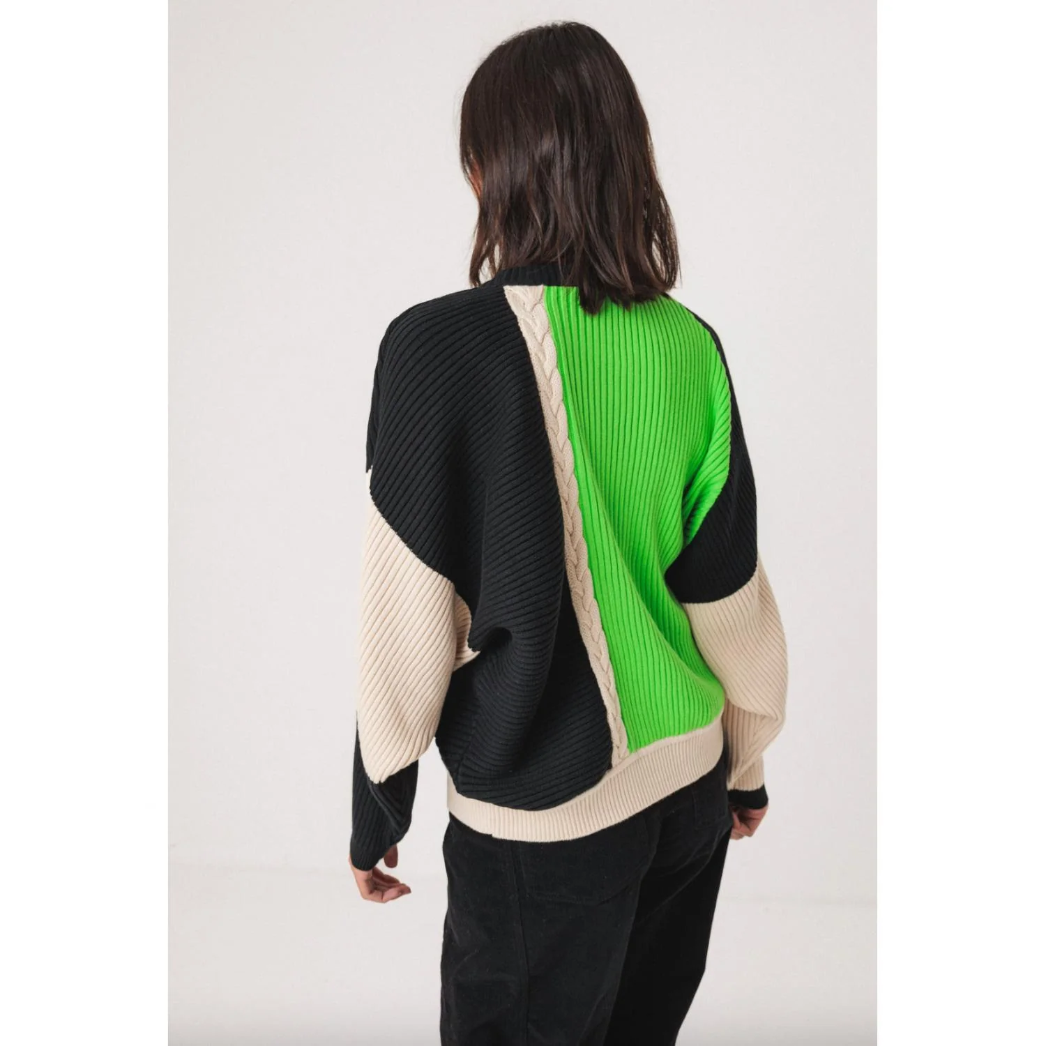 Balene Sweater In Black Multicolored - Image 2