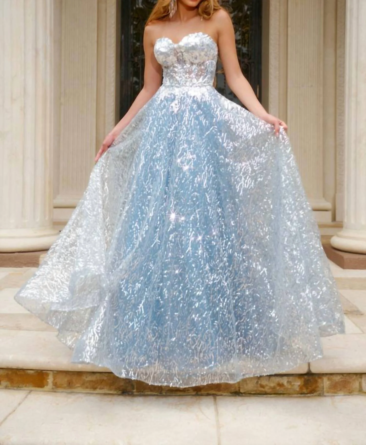 Ball Gown In Hot Pink